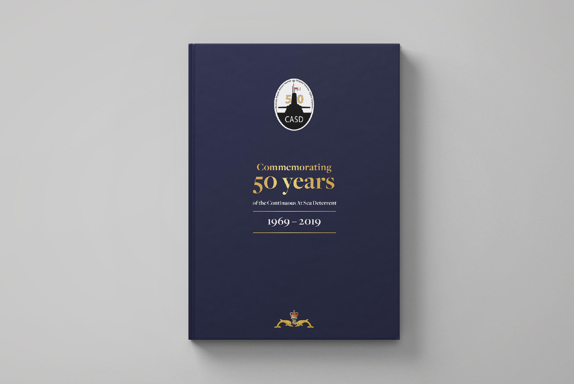 The Royal Navy CASD commemorative brochure cover